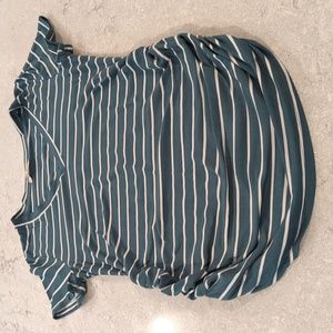 Maternity Full Moon M striped v-neck